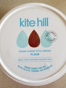 A picture of the lid. Kite Hill Cream-Cheese Review