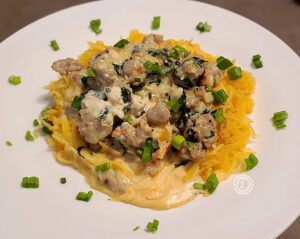 Gouda Sausage Spinach Dinner