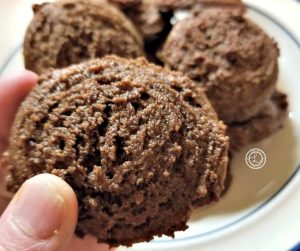 Holding a Gluten-Free Chocolate Mint Cookie