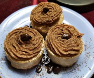 Frosting on top of my Dairy-Free Coffee No-Bake BItes