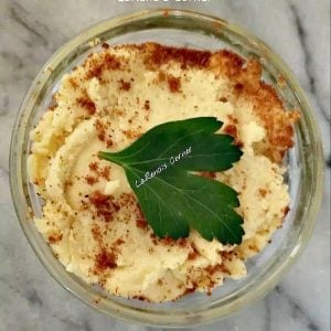 Wine Cheese Spread with smoked paprika and parsley to decorate
