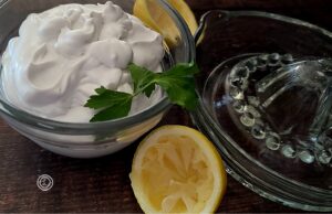 Sour Cream and lemon juice
