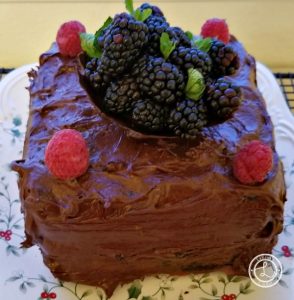 Chocolate Cake with DIY Abastract edible art