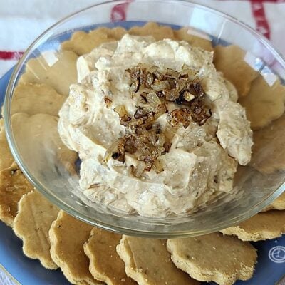 Dip and crackers