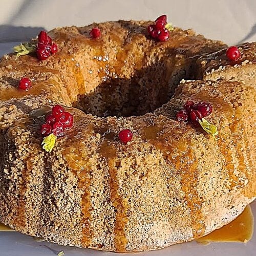 GlutenFree Homemade Rum Cake Recipe a vintage holiday favorite treat.