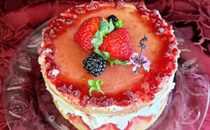 Decorated cake top