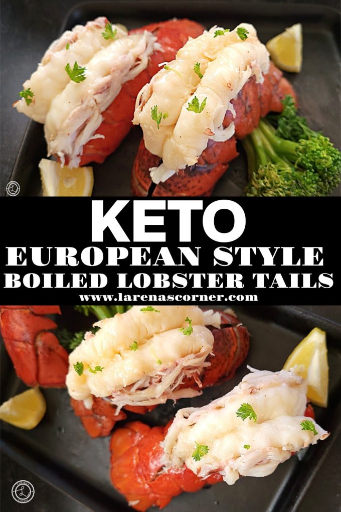 Keto Lobster Tails Recipe European style slight butter wine flavor