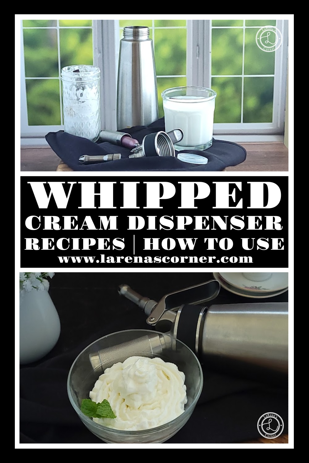 Whipped Cream Dispenser, 500ML Professional Cream Whipper For