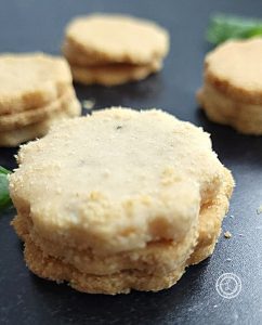 Gluten-Free Rosemary Crackers in stacks